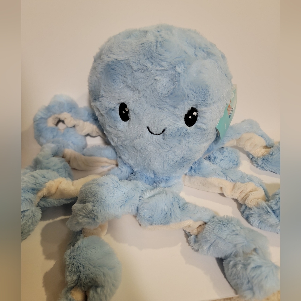 Hugme Plush Light Blue OCTOPUS 19" Plush NWT